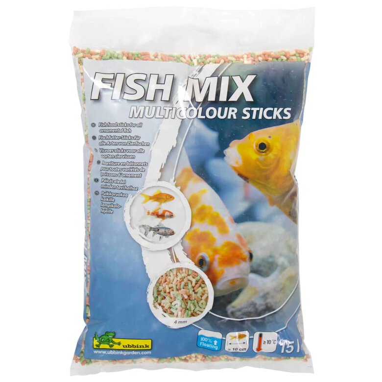 Ubbink Comida para peces Fish Mix Multicolour Sticks 4 mm 15 l, , large image number null