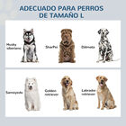 PawHut Comedero Elevado para Perros Grandes Cuencos para Perros con 2 Tazones 2000ml de Acero Inoxidable y Cajón Oculto Soporte de Madera para Mascotas 60x30x36 cm Gris y Blanco, , large image number null