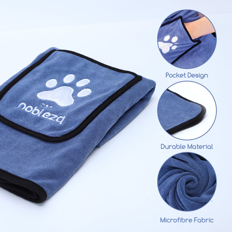 Nobleza Toalla para Perros, Toallas Suaves y Duraderas, Ultra Absorbente, Toalla de Secado para Perros Grandes y Pequeños, , large image number null