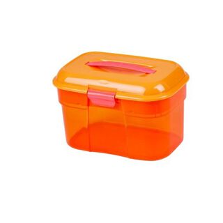 Caja de kit de aseo junior para caballos color Naranja