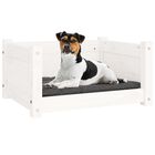 VidaXL Estructura lisa cama de madera blanca para perros, , large image number null