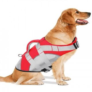 Kol outdoor chaleco salvavidas premium rojo para perros