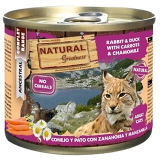 Pack de 6 latas de comida húmeda para gatos sabor Conejo