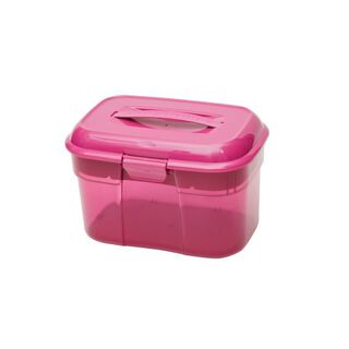 Caja de kit de aseo junior para caballos color Rosa