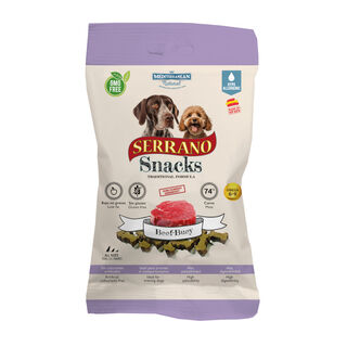 Mediterranean Natural Serrano Galletas Buey para perros