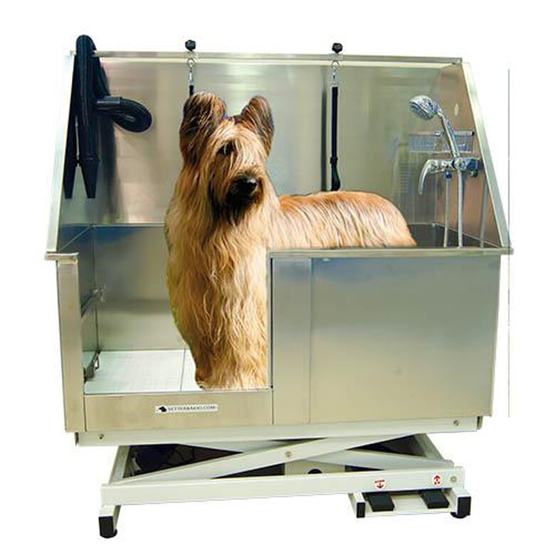 Bañera para perros apta para peluquerías caninas Ibáñez Eléctrica Basculante Acero Inox Niágara con Puerta, , large image number null