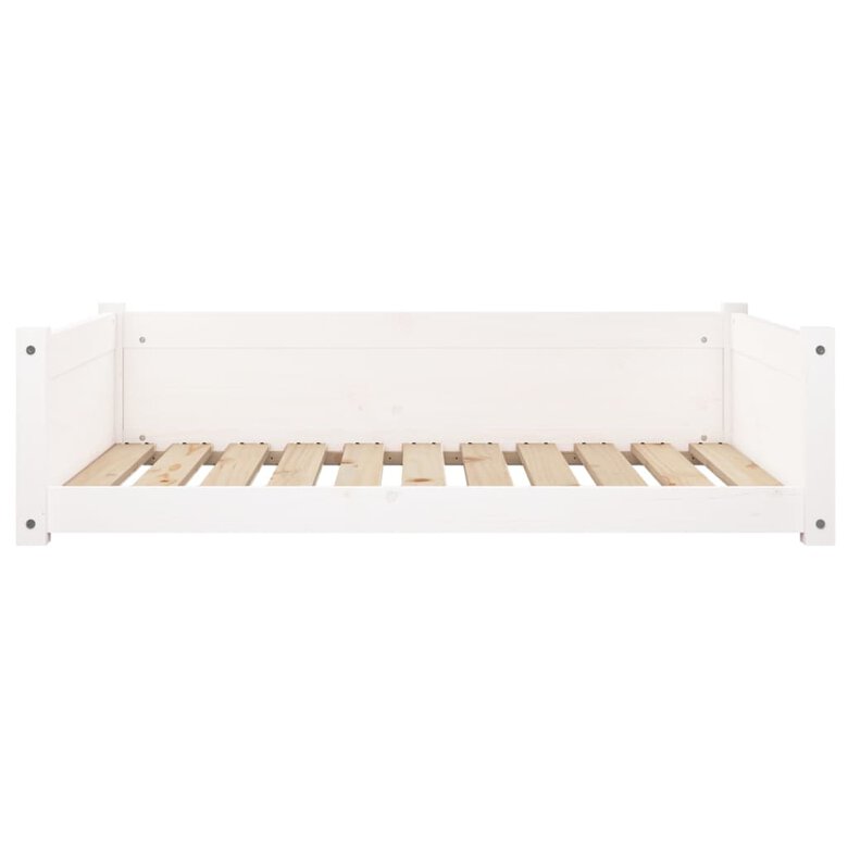 VidaXL Estructura lisa cama de madera blanca para perros, , large image number null