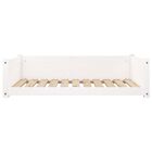 VidaXL Estructura lisa cama de madera blanca para perros, , large image number null