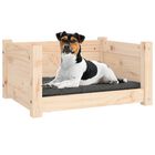 VidaXL Estructura lisa cama de madera para perros, , large image number null