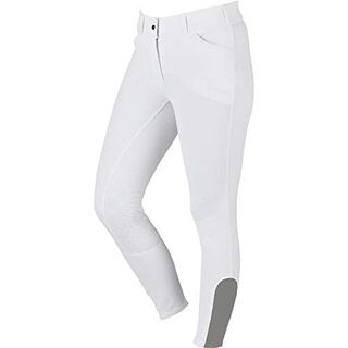 Pantalón de equitación modelo Elite con bandana de gel para mujer color Blanco