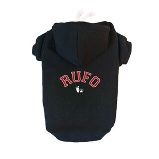 Sudadera Letras en arco para perros color Negra