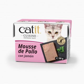 Catit Cuisine Mousse Pollo con Jamón para gatos