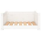 VidaXL Estructura lisa cama de madera blanca para perros, , large image number null