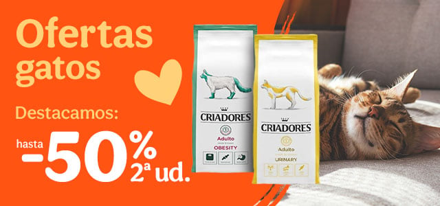 Hasta -50% en la 2ª ud con Criadores Dietetic para perro y gato