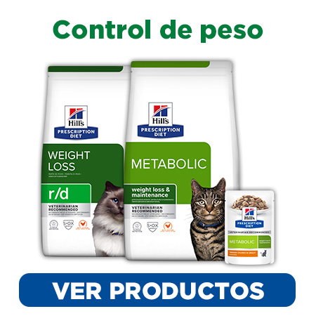 Hill's ofrece diferentes opciones de alimentos para el control de peso de tu gato