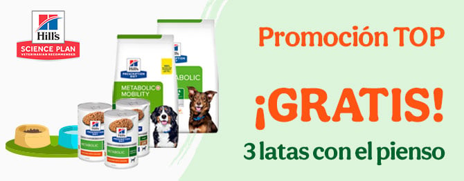 3 húmedos gratis con pienso para perro Hill´s Diets