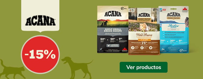 Hasta -15% de dto en pienso Acana para perro y gato