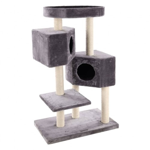 Flamingo poste rascador gris para gatos