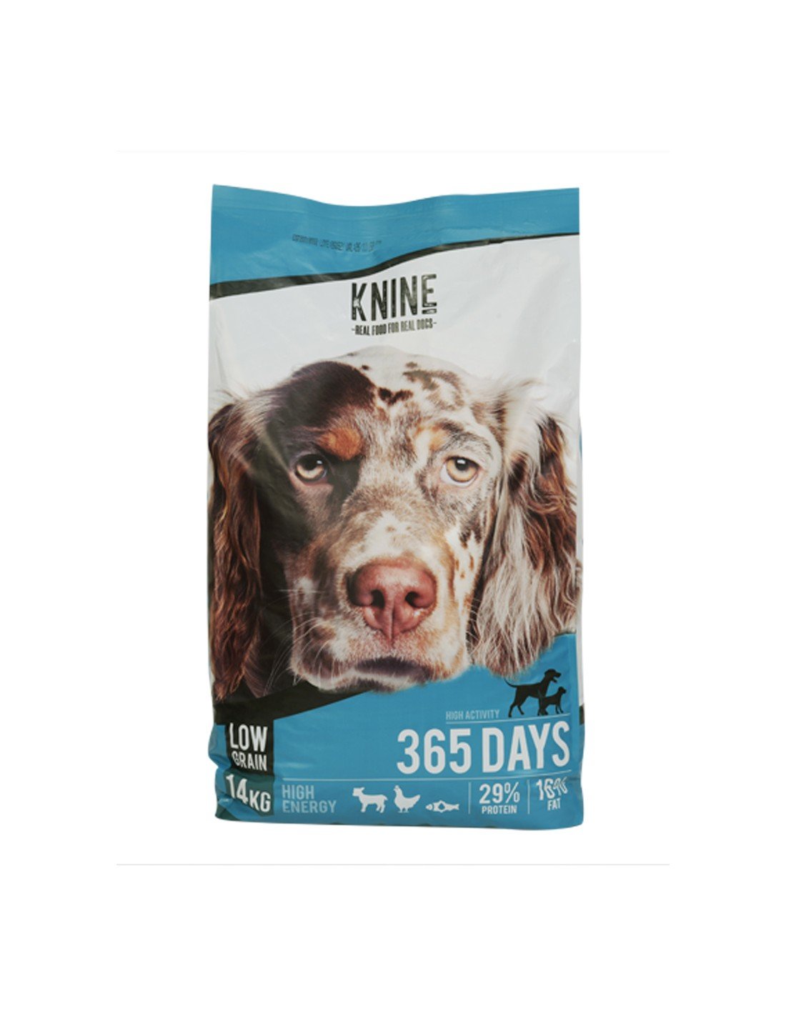 Comida para perros KNINE 365 Days, pollo, low grain 14 kg.