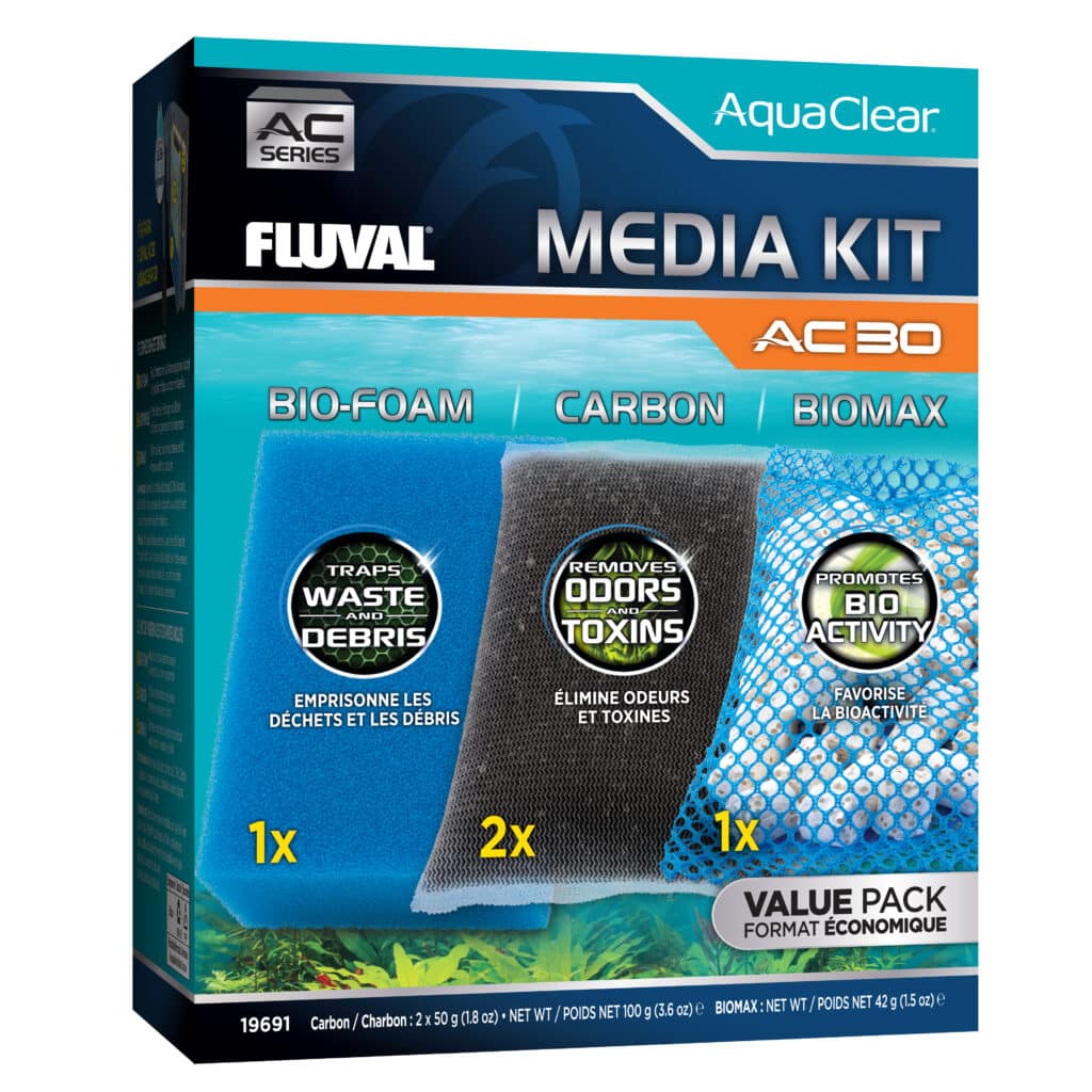 Kit de Cargas Mantenimiento para filtro mochila para acuario Fluval AquaClear AC30