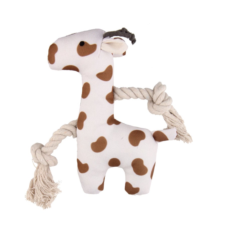 Tootoy! Puppy White Giraffe peluche con sonido para cachorros