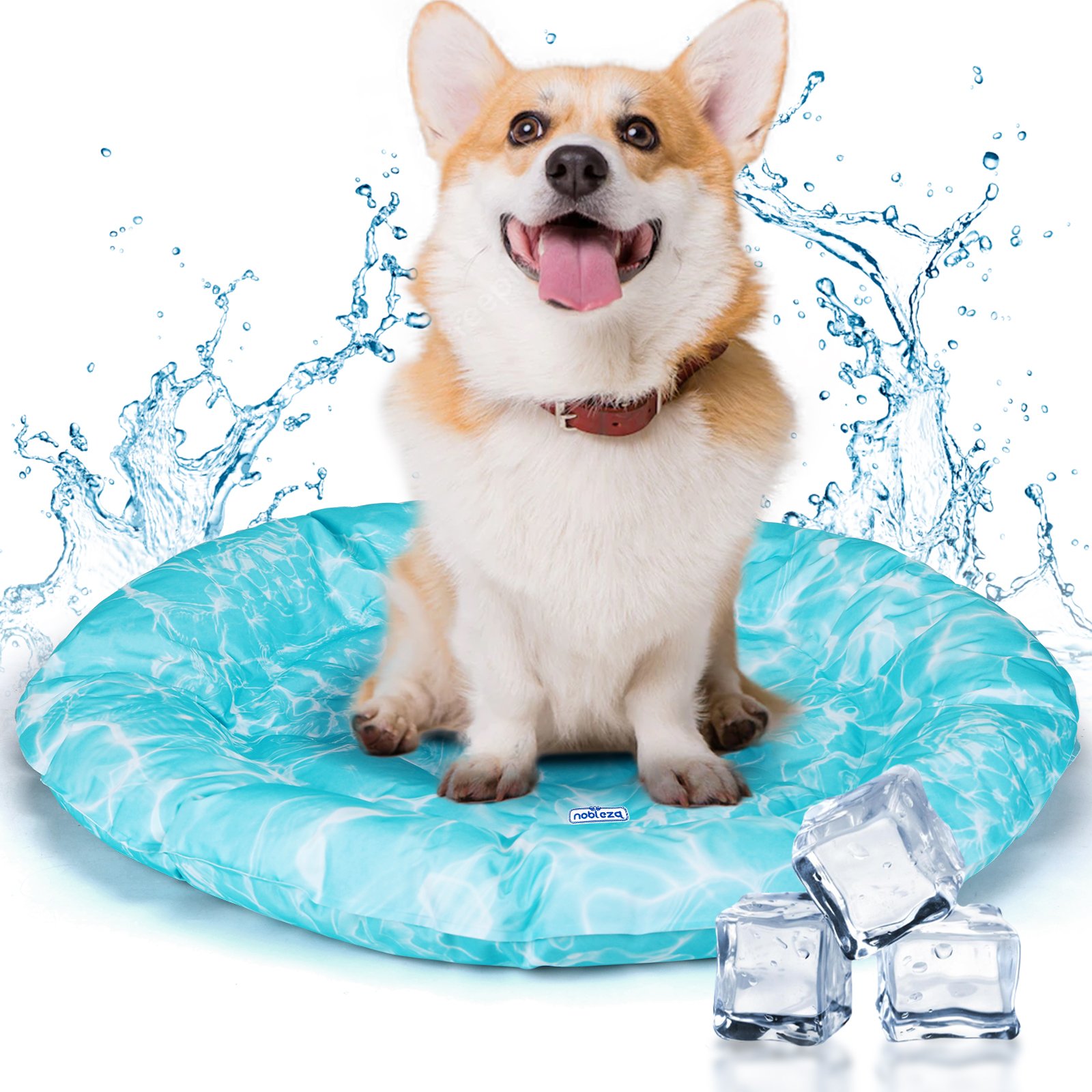 Nobleza Alfombra Refrescante para Perros, Cama Perro Fria, Manta Refrescante para Mascotas Pequeños y Medianos, Gatos en Verano, Auto Refrigerante, No