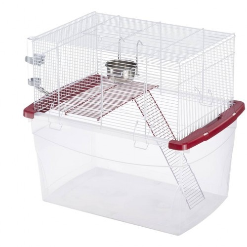 Jaula para hamsters y jerbos color Transparente